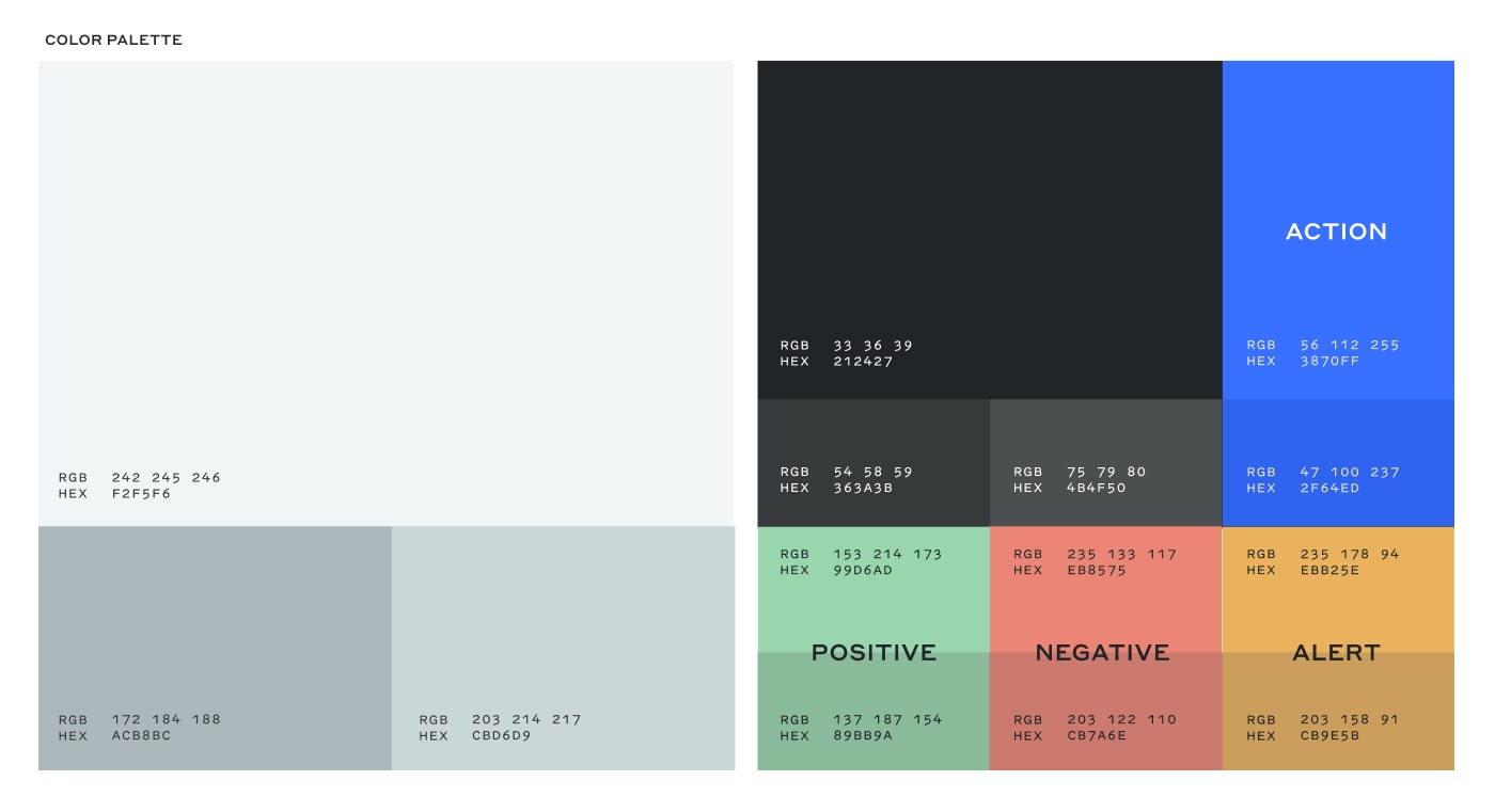 Jevitty primary, secondary, accent, and interface colour specifications