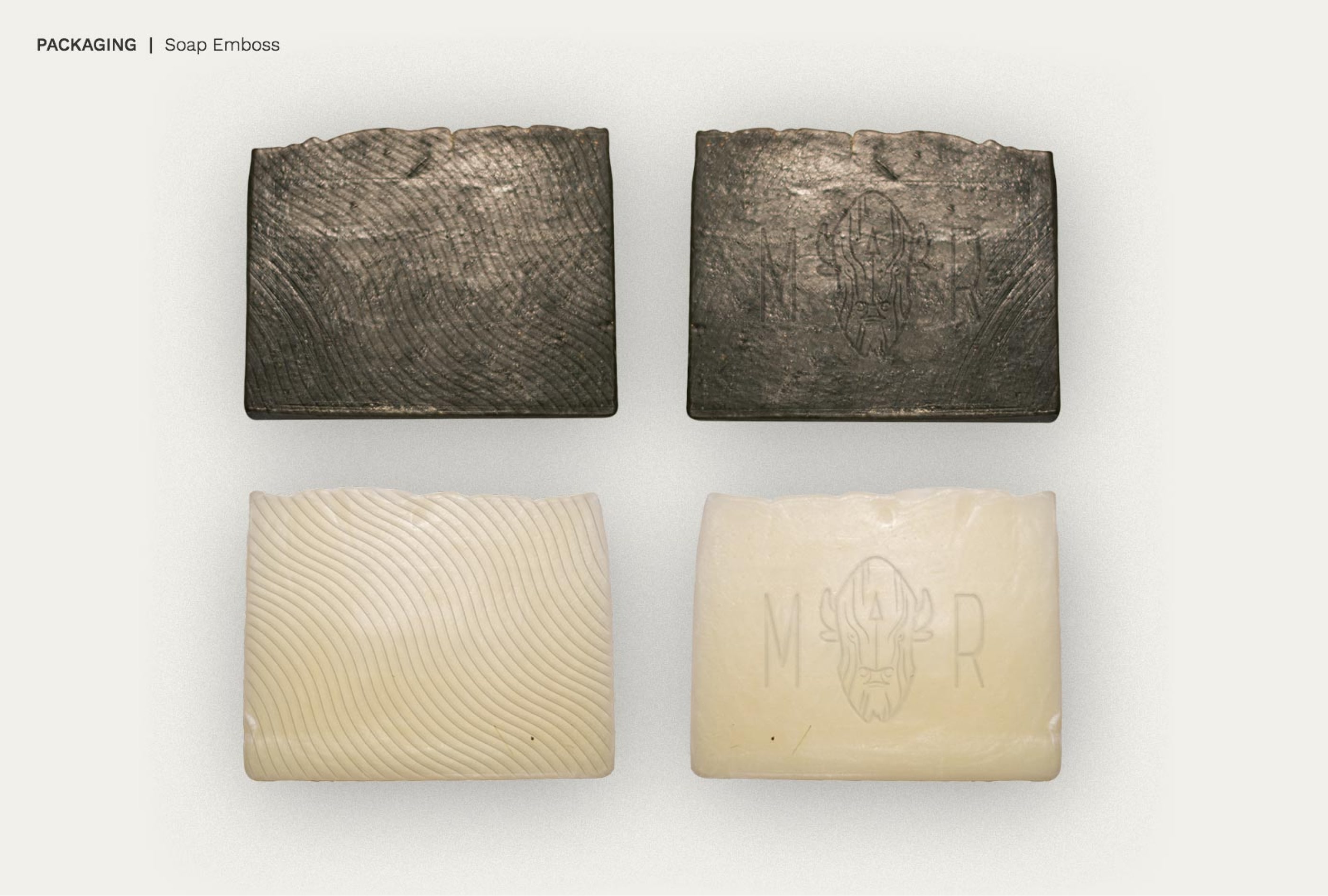 Medicine River Soap Co. embossed soap concepts
